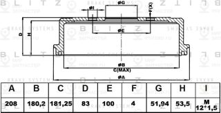 Запчасть BLITZ BT0121