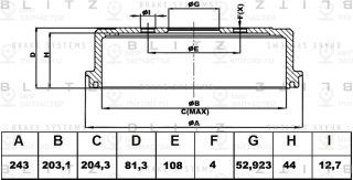 Запчасть BLITZ BT0132