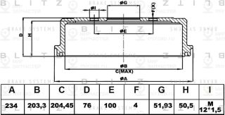 Запчасть BLITZ BT0134