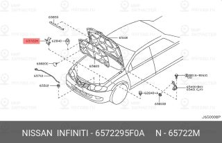 Запчасть NISSAN 6572295F0A