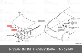 Запчасть NISSAN 658291BA0A