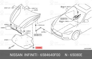 Запчасть NISSAN 6584640F00