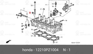 Запчасть HONDA 12210PZ1004