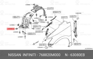 Запчасть NISSAN 768820M000