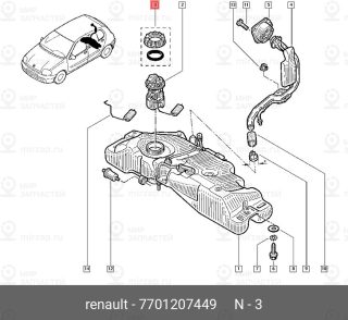 Запчасть NISSAN 7701207449