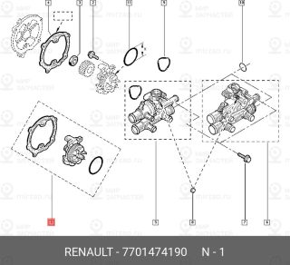 Запчасть NISSAN 7701474190
