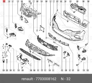 Запчасть NISSAN 7703008162