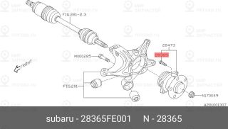 Запчасть SUBARU 28365FE001