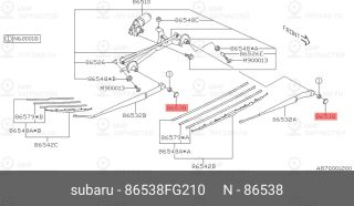 Запчасть SUBARU 86538FG210