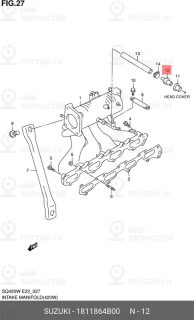 Запчасть SUZUKI 1811864B00