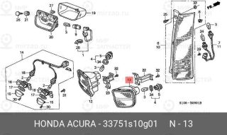 Запчасть HONDA 33751S10G01