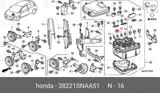 Запчасть HONDA 38221SNAA51