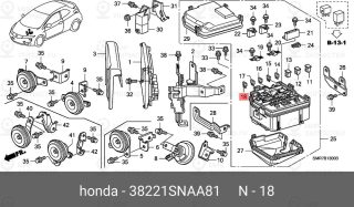 Запчасть HONDA 38221SNAA81