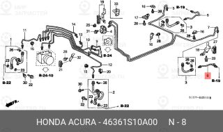 Запчасть HONDA 46361S10A00