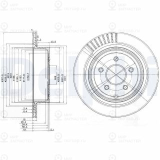 Тормозной диск DELPHI BG4041