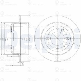 Тормозной диск DELPHI BG4138