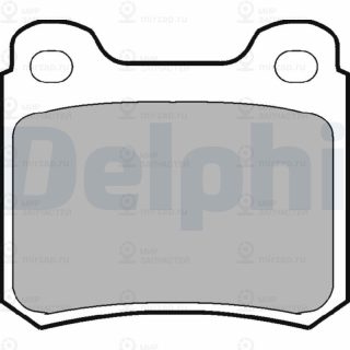Комплект тормозных колодок (дисковый тормоз) DELPHI LP915