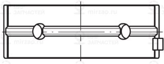 Подшипник коленвала MAHLE 001HL19810025