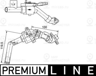 Регулирующий клапан охлаждающей жидкости MAHLE CV8000P