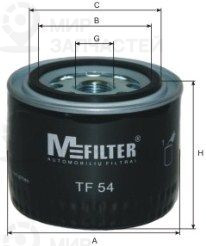 Фильтр масляный MFILTER TF54