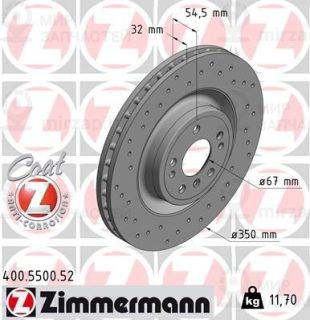 Тормозной диск ZIMMERMANN 400550052