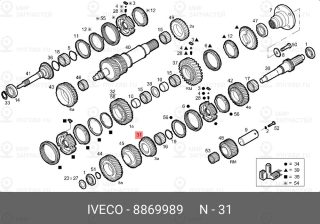 Запчасть IVECO 8869989