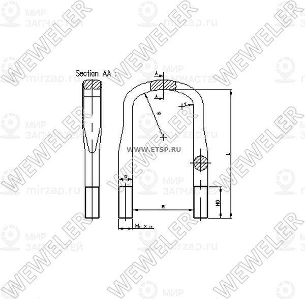 Запчасть WEWELER B020M18B108