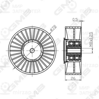 Запчасть GMB GTC0580
