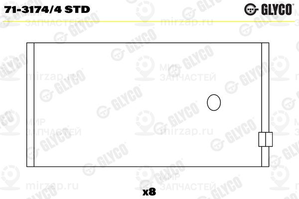 Запчасть GLYCO 7131744STD
