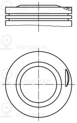 Поршень MAHLE 0022500