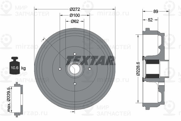 Запчасть TEXTAR 94038900