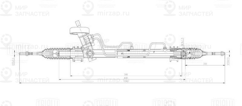 Рулевой механизм TRIALLI CRS0507