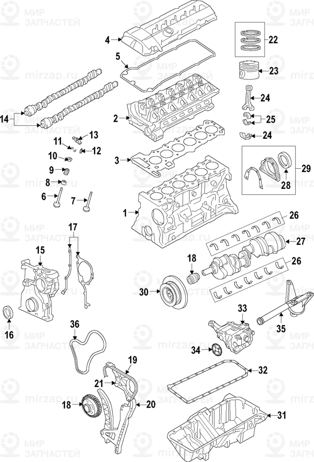 Вкладыш упорного подшипника Weiss 60,00MM(0)
 BMW 11217810441