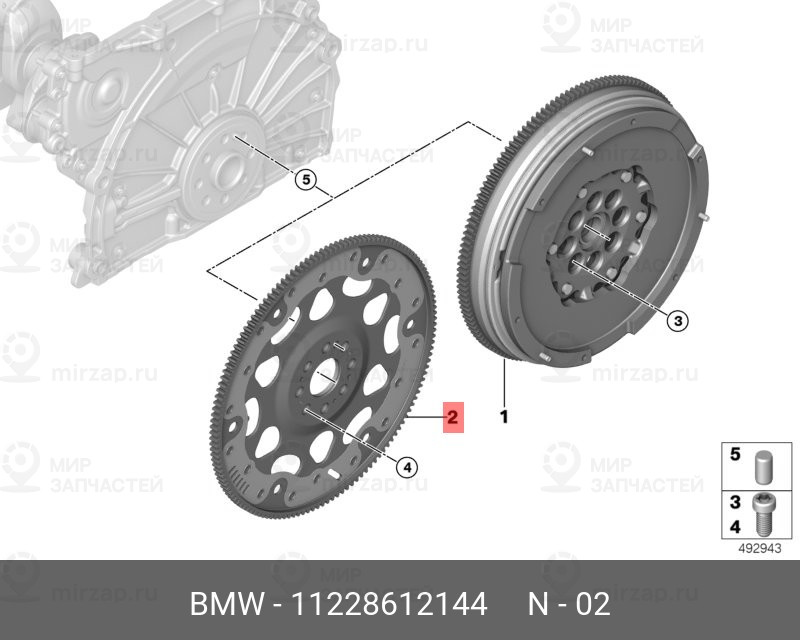 Запчасть BMW 11228612144