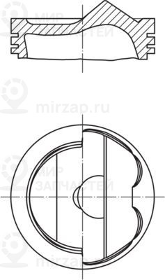 Поршень MAHLE 0280402