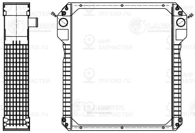 Радиатор, охлаждение двигателя LUZAR LRC3203
