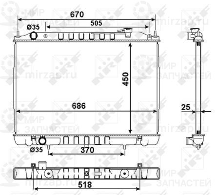 Запчасть NRF 58418