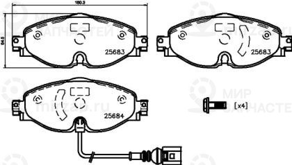 Запчасть TEXTAR 2568305