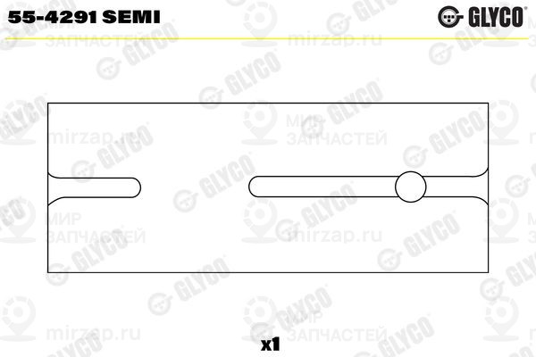 Втулка подшипника, шатун GLYCO 554291SEMI