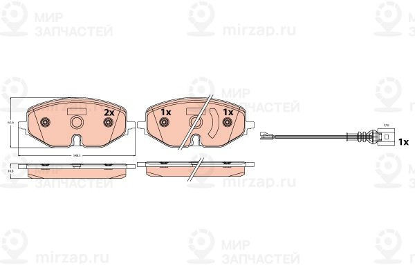 Запчасть TRW GDB2392