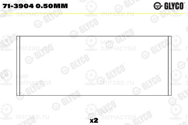Шатунный подшипник GLYCO 713904050MM