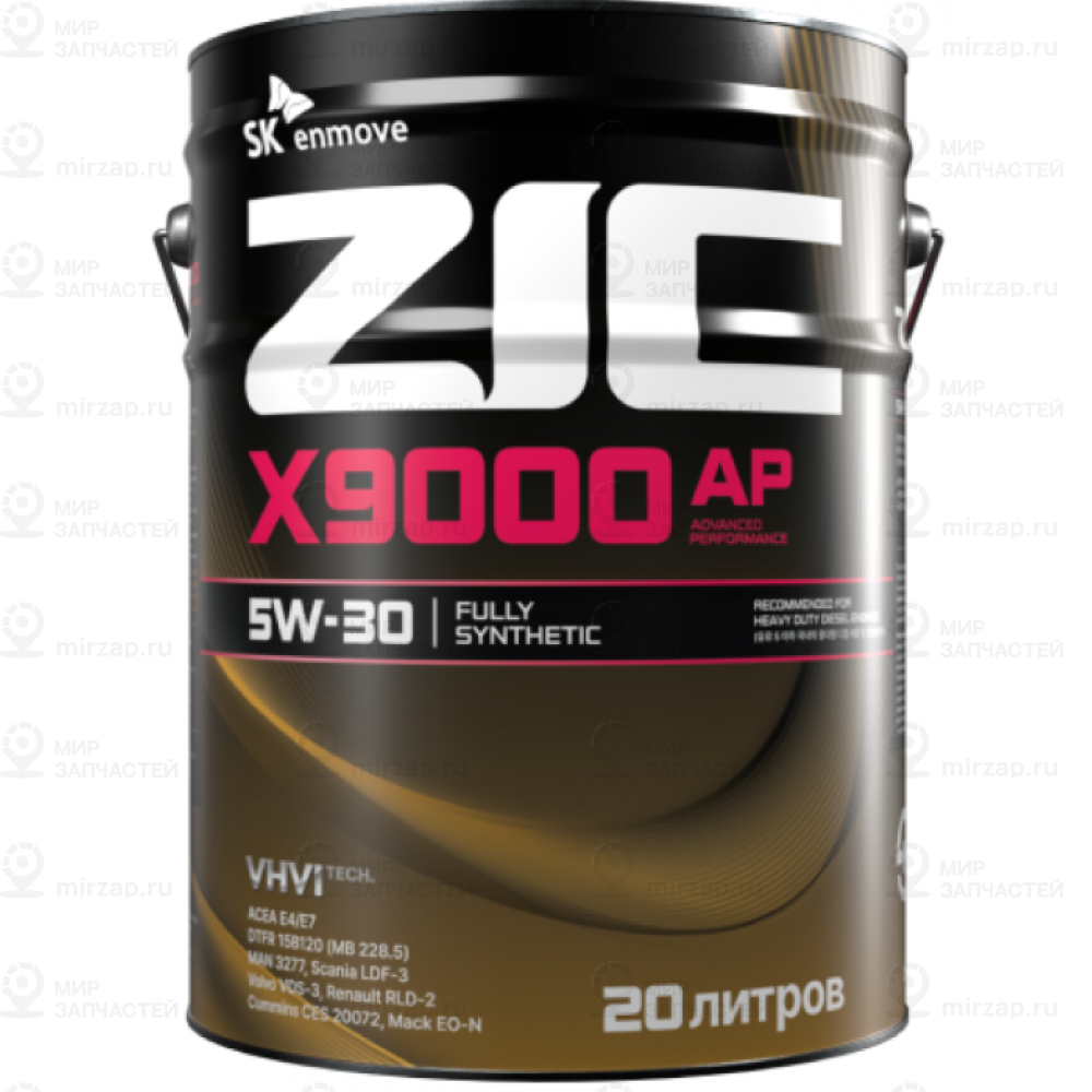 Zic X9000 Ap 5W30 (20L) Масло Моторное! Синт.\ Acea E4/E7, Scania Ldf-3, Volvo V ZIC 192686