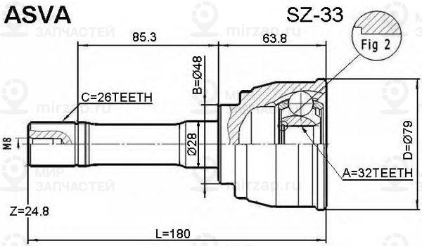 Запчасть ASVA SZ33