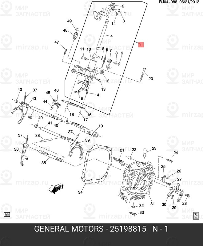 Запчасть GM 25198815