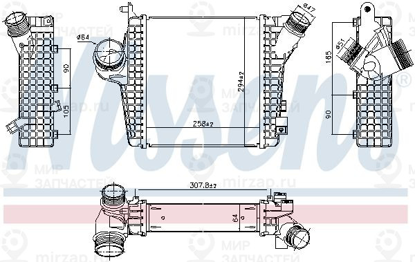 Интеркулер NISSENS 961305