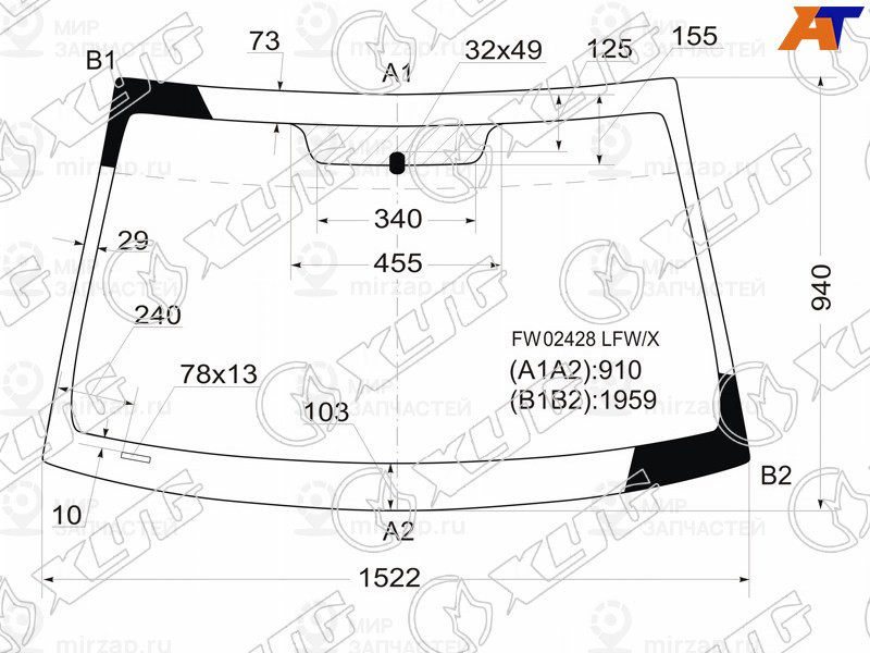 Запчасть XYG FW02428LFWX