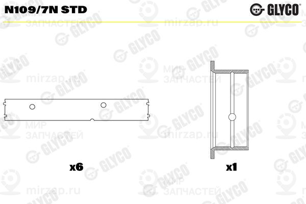 Запчасть GLYCO N1097NSTD