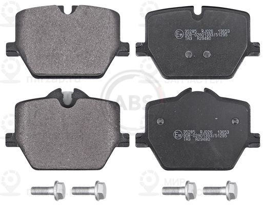 Комплект тормозных колодок, дисковый тормоз ABS 35285