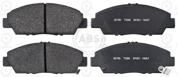 Комплект тормозных колодок, дисковый тормоз ABS 36780