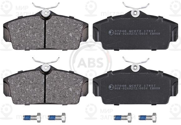 Комплект тормозных колодок, дисковый тормоз ABS 37046